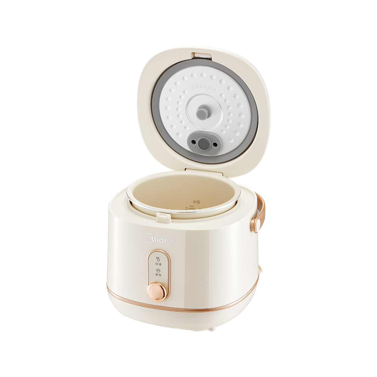 美的机械式电饭煲 MB-JA122 1.2L容量 热盘 白玉晶釜