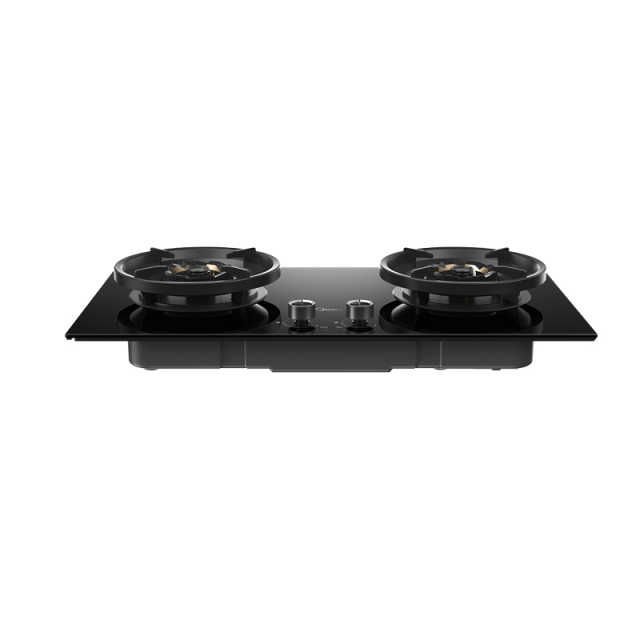 美的JZT-QD529家用5.2KW大火力燃气灶双边定时灶台嵌两用双灶天然气灶