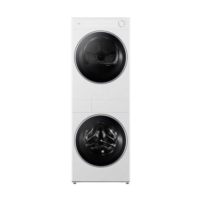 【新品】美的清风明月2.0洗烘塔 10KG洗+10KG烘 纯平全嵌一体成型热泵 MGH20L5-W