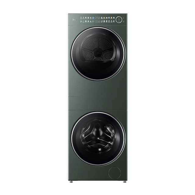 【新品】美的清风明月2.0洗烘塔 10KG洗+10KG烘 纯平全嵌一体成型热泵 MGH20L7-G