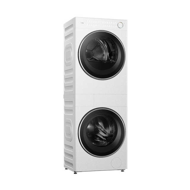 【新品】美的清风明月2.0洗烘塔 10KG洗+10KG烘 纯平全嵌一体成型热泵 MGH20L5-W