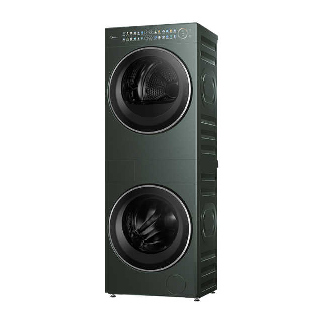【新品】美的清风明月2.0洗烘塔 10KG洗+10KG烘 纯平全嵌一体成型热泵 MGH20L7-G