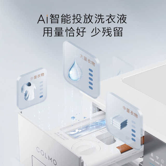 CG12W-C2 滚筒洗衣机 云璃白 220V,1Ph 50Hz 转速1200 带银离子