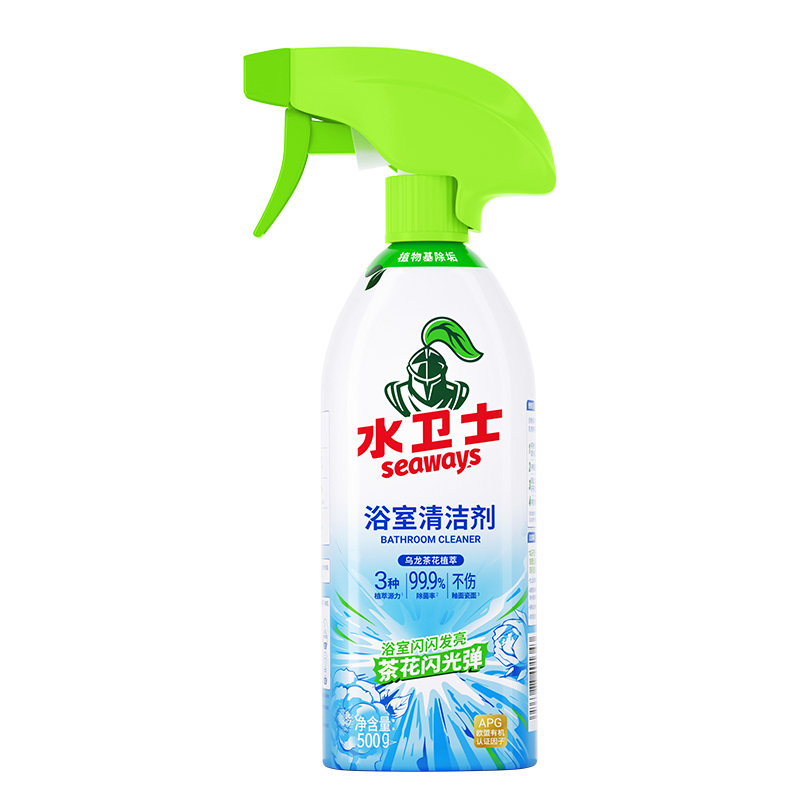 水卫仕浴室清洗剂500g*1瓶卫生间厕所玻璃水瓷砖地板清洁剂 纸品清洁