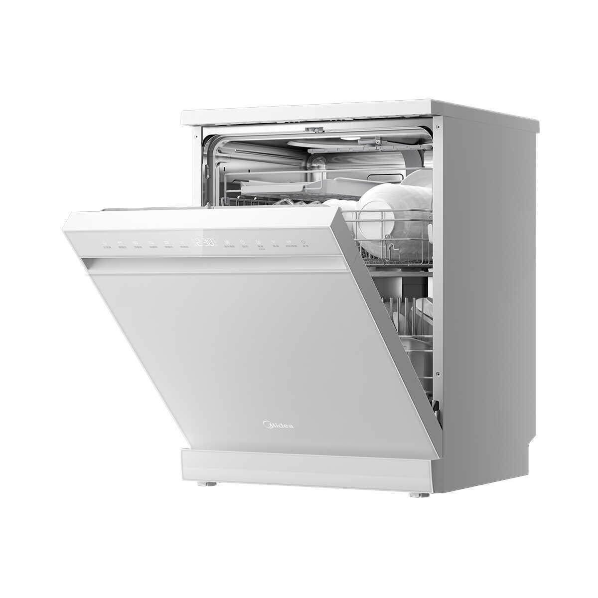美的独嵌洗碗机RX600S Max白色15套 变频净洗 四星消毒 105℃热风烘干