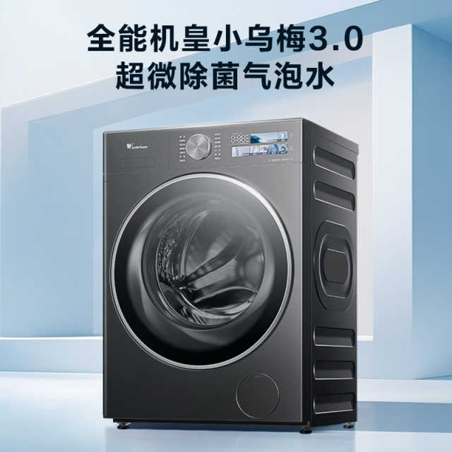 小天鹅小乌梅3.0 10KG滚筒洗衣机  全能机皇超微除菌气泡水 TG10DE40