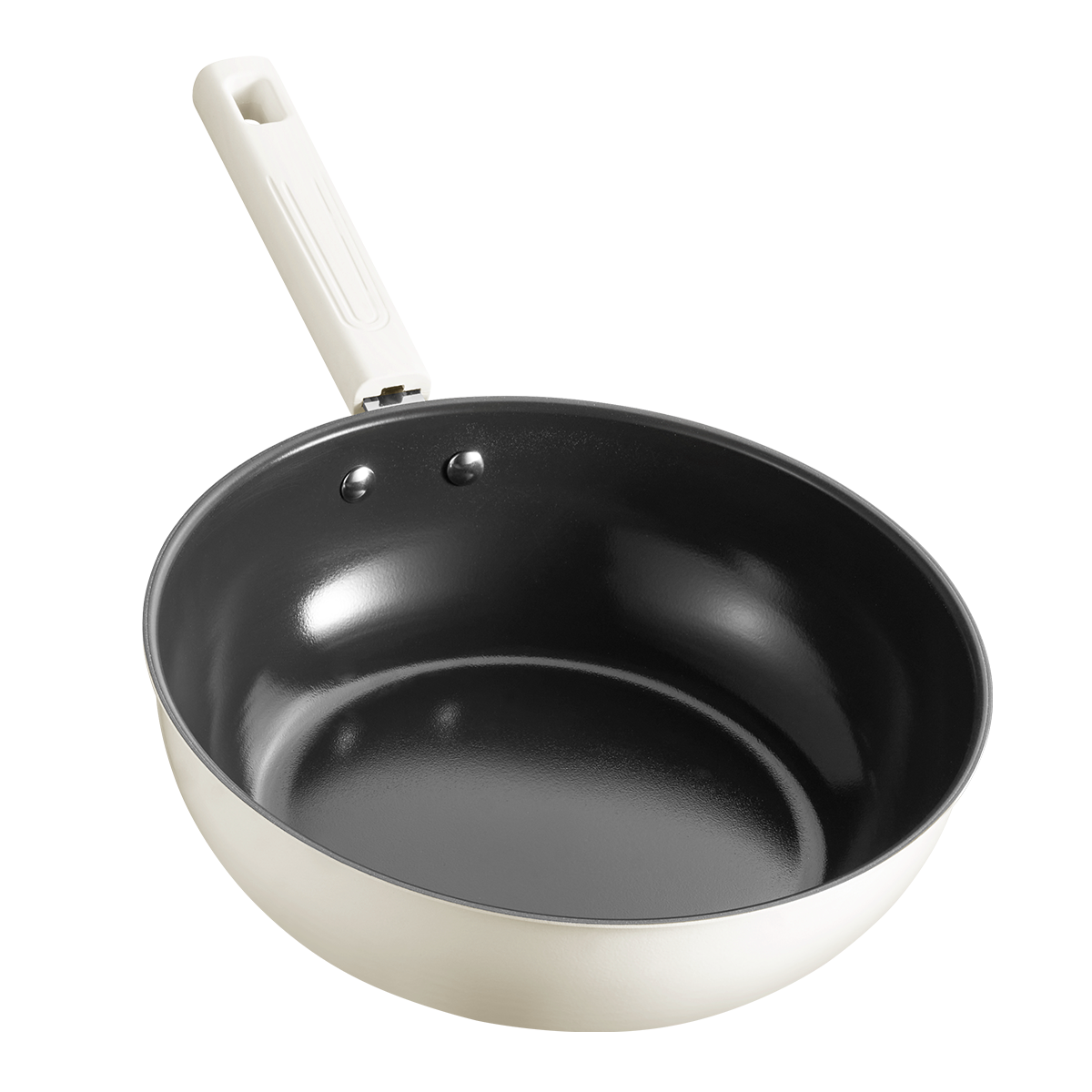 电磁炉白玉陶铁炒锅 0氟不沾 不挑炉灶 一锅多用 MC-CGC2802 啡箱