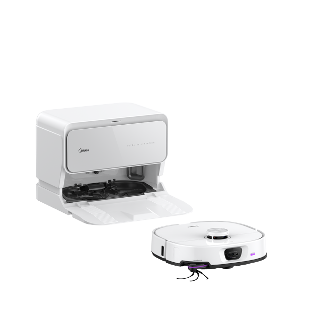美的（Midea）扫地机器人 灵眸V16 Pro超薄mini基站自动上下水版 扫拖一体