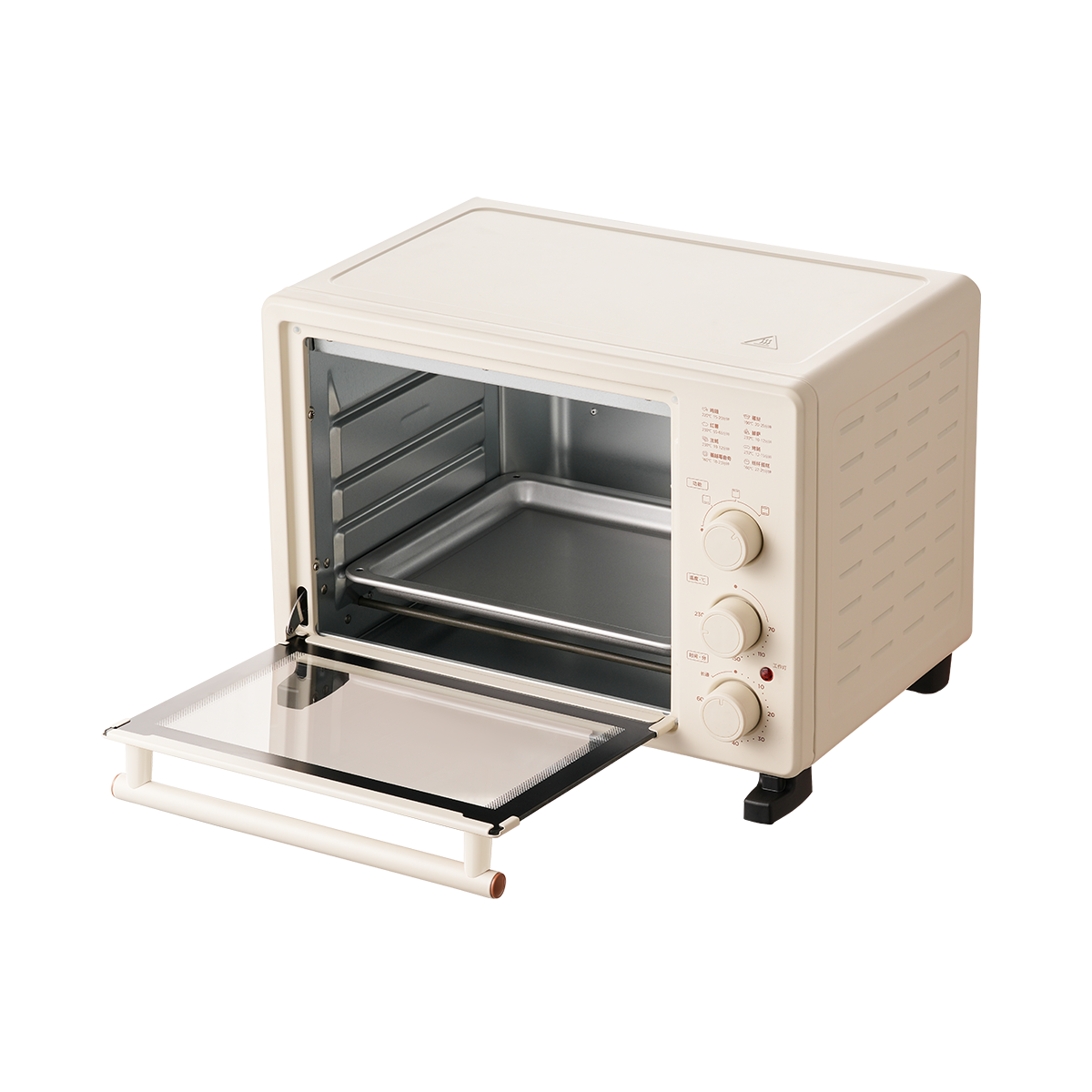 美的 电烤箱家用30L大容量高颜值家庭烘焙烧烤广域控温烤箱PT30K3