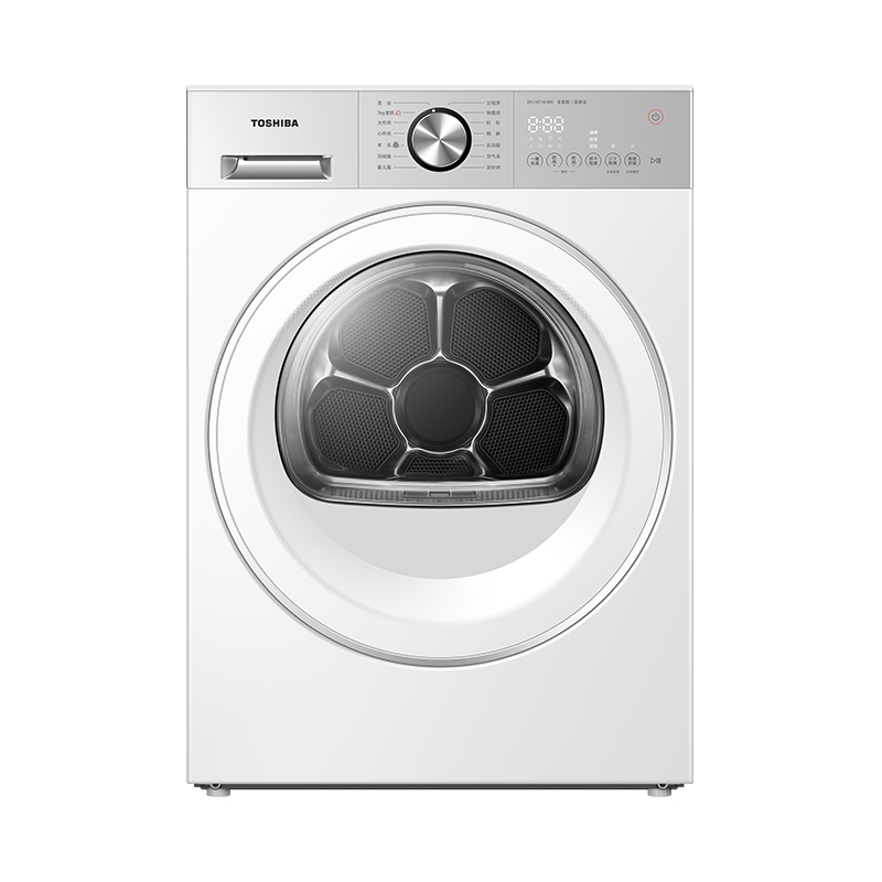 【东芝】玉兔2.0 10kg烘干机 纯平全嵌 全变频速烘 DH-10T181BW 