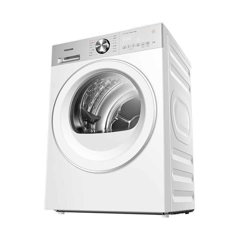 【东芝】玉兔2.0 10kg烘干机 纯平全嵌 全变频速烘 DH-10T181BW 