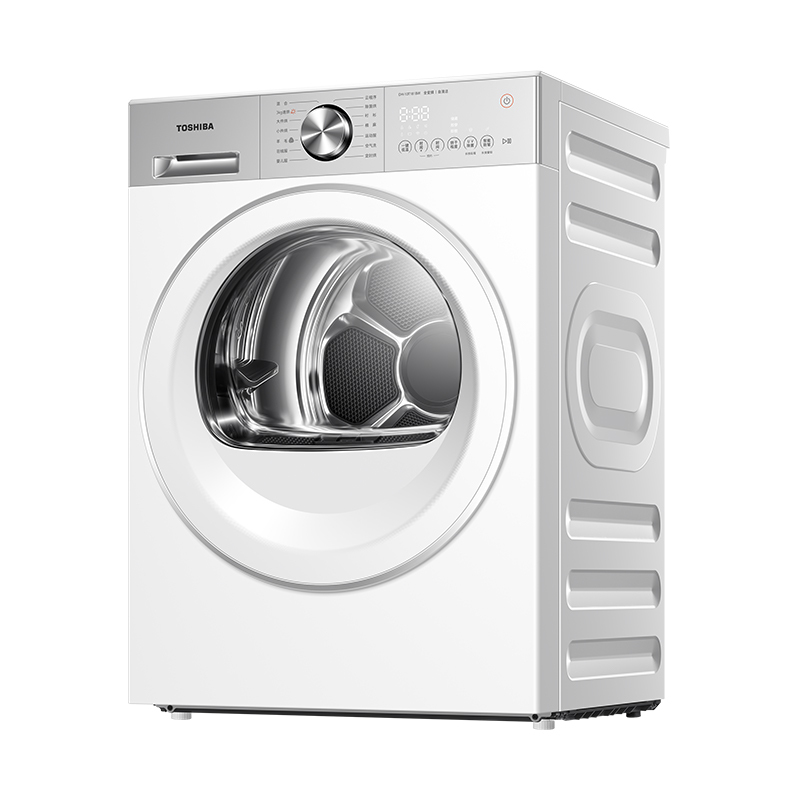 【东芝】玉兔2.0 10kg烘干机 纯平全嵌 全变频速烘 DH-10T181BW 