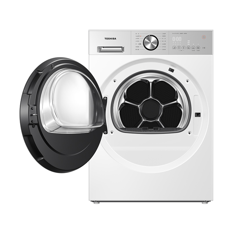【东芝】玉兔2.0 10kg烘干机 纯平全嵌 全变频速烘 DH-10T181BW 