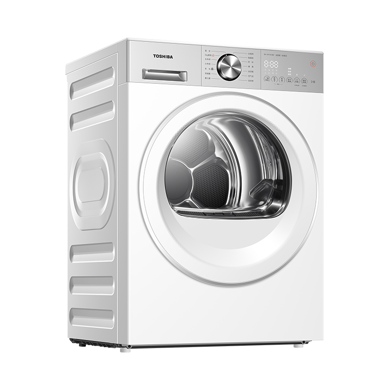 【东芝】玉兔2.0 10kg烘干机 纯平全嵌 全变频速烘 DH-10T181BW 