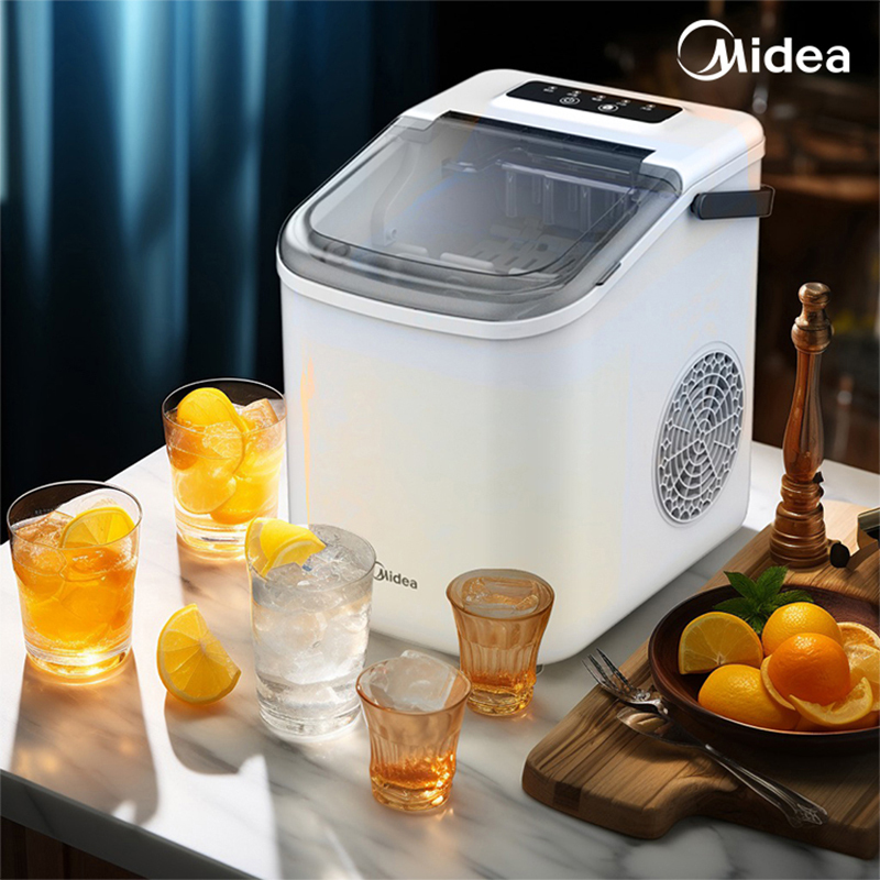 家用制冰机 美的 MBJ-15D16E 极地白 