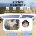 小天鹅12KG双桶洗衣机 净魔方科技 毛屑过滤 一级能效 TP12S156