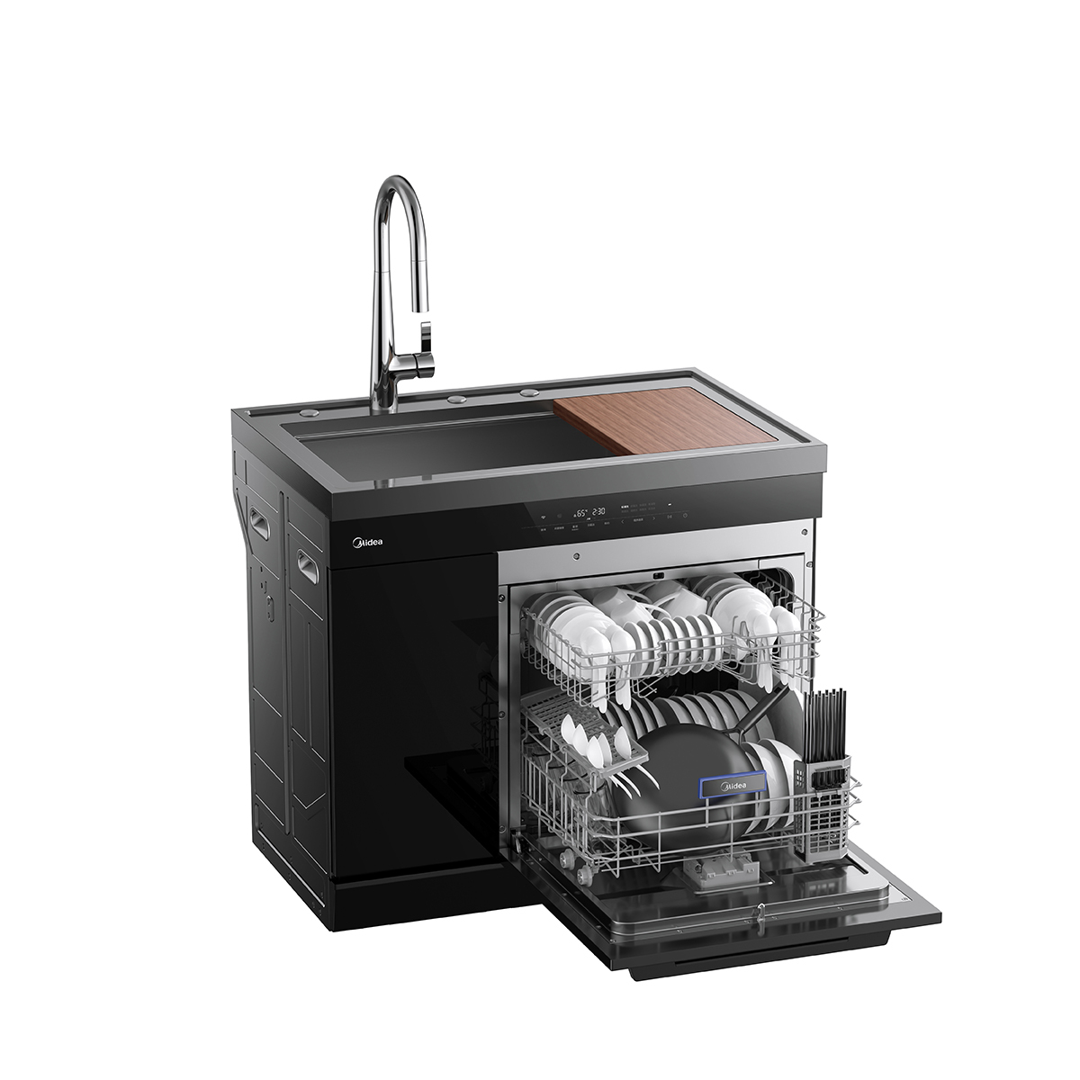 美的水槽洗碗机XH09Pro 生鲜活氧洗 15套大容量 四星消毒