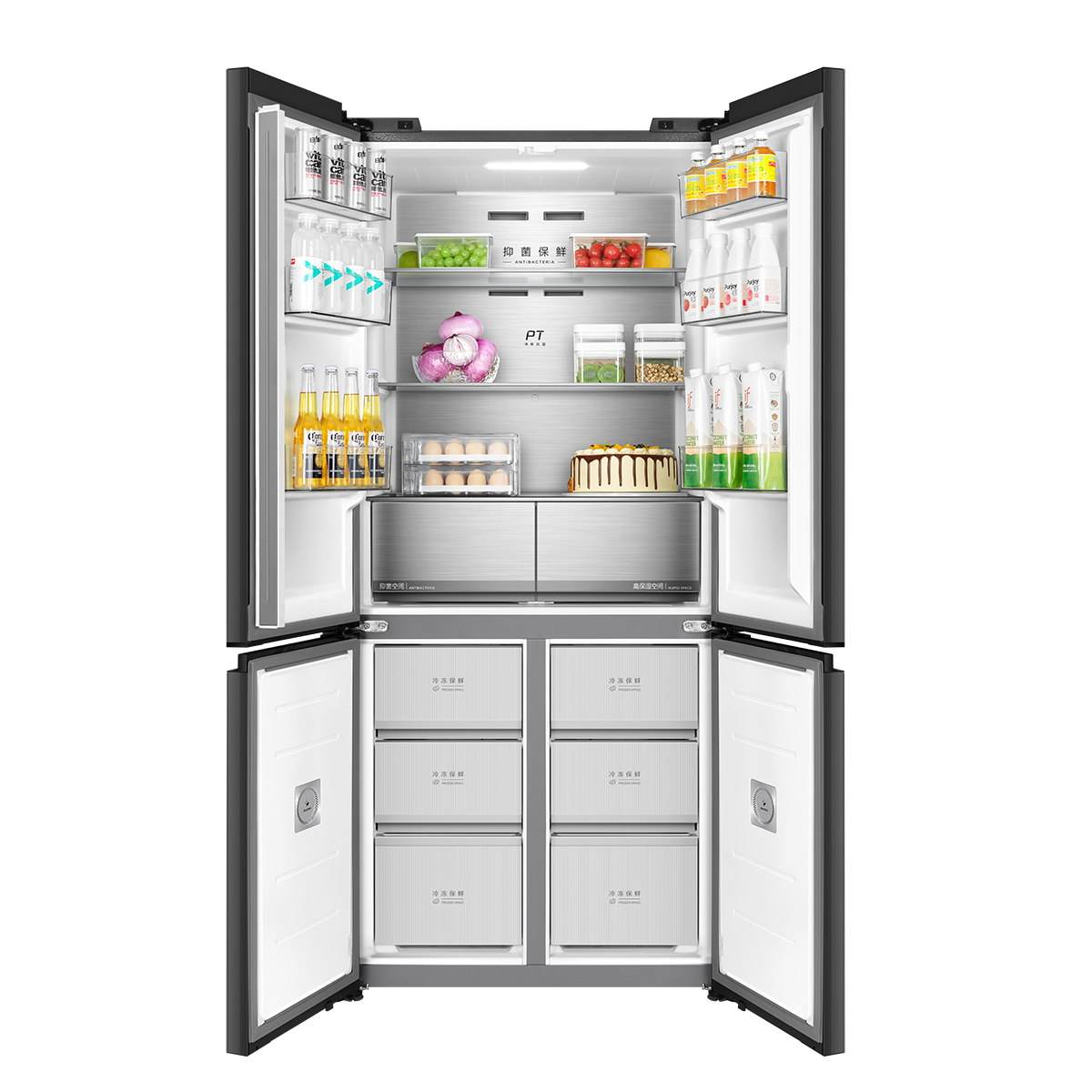 小天鹅 冰箱 BCD-503WUSGPL 烟雨灰