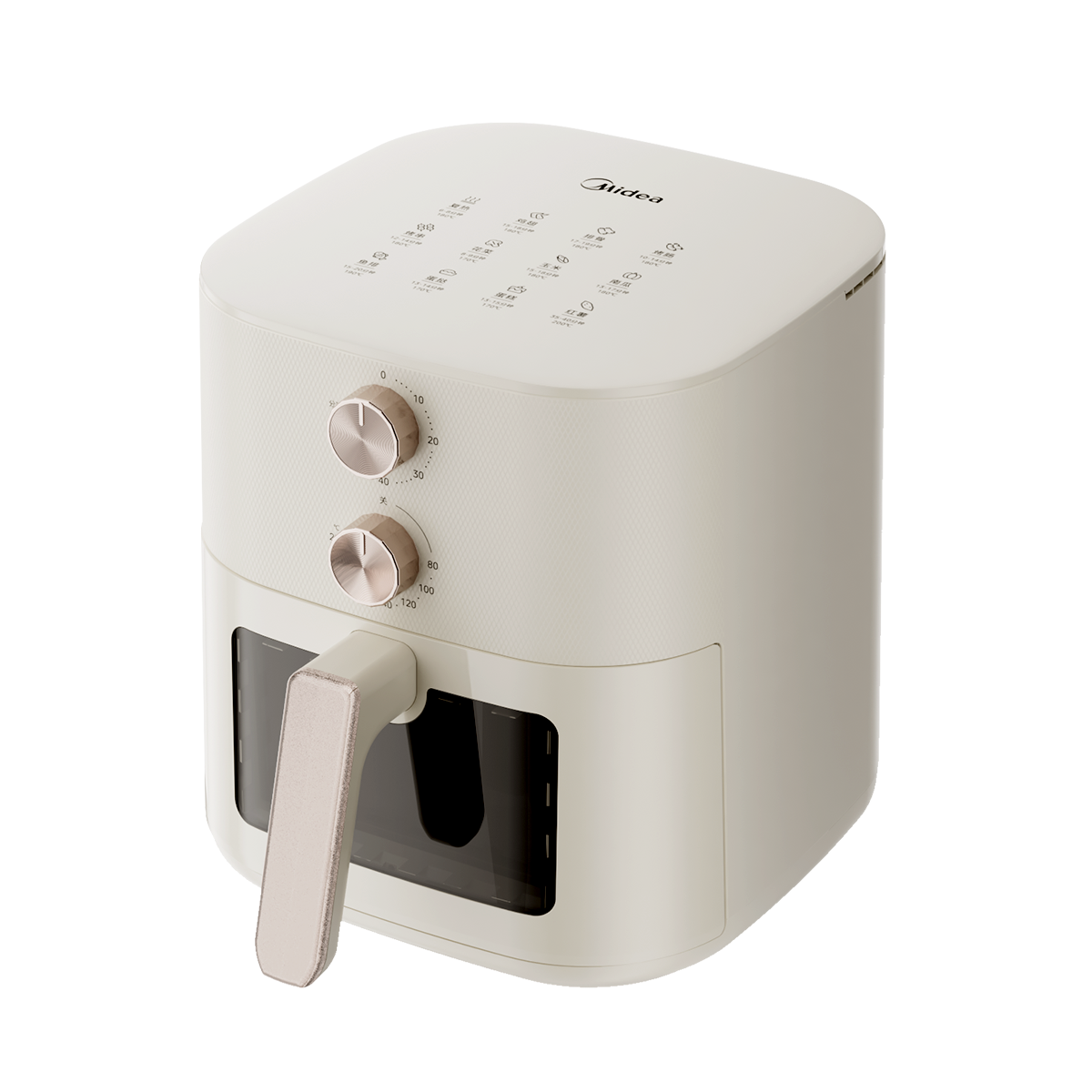 美的 空气炸锅 MF-KZE6086  透明可视 大容量家用6L