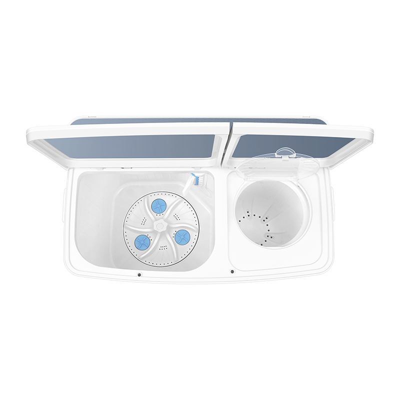 美的12KG双桶洗衣机 一级能效 快净科技 双电机  MP12S166