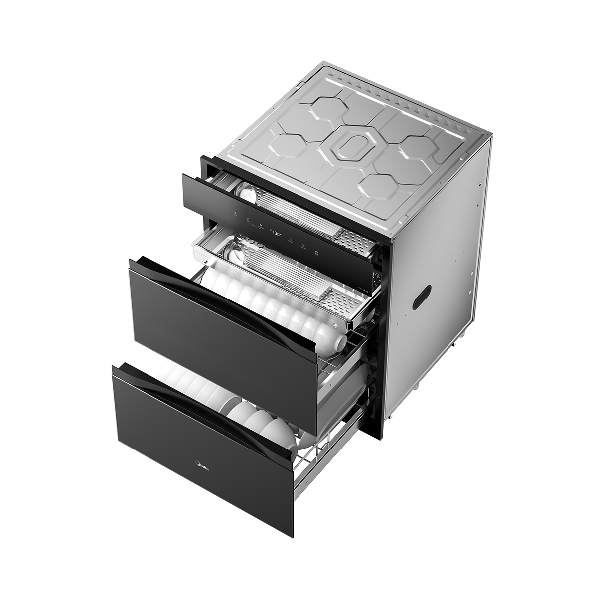 美的消毒柜200B05嵌入式 180L三层三抽 专业级母婴消毒 二星级消毒