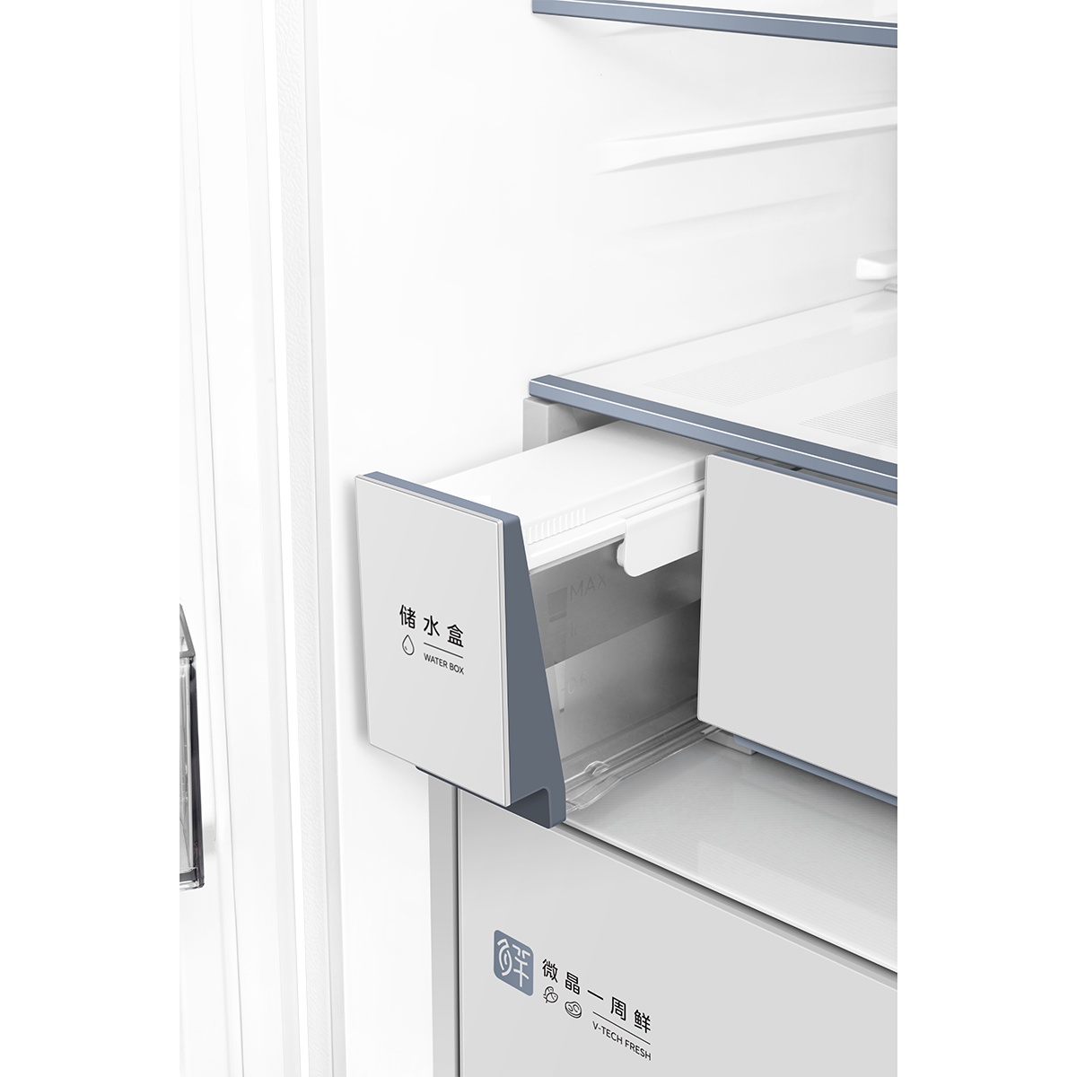 美的 冰箱 BCD-600WUFGPZMA 珍彩白