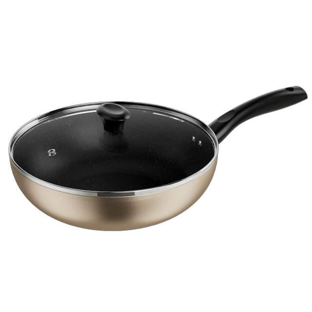炒锅  轻巧锅身 麦饭石涂层 轻烟少油 不粘灶 MP-CJ28Wok302
