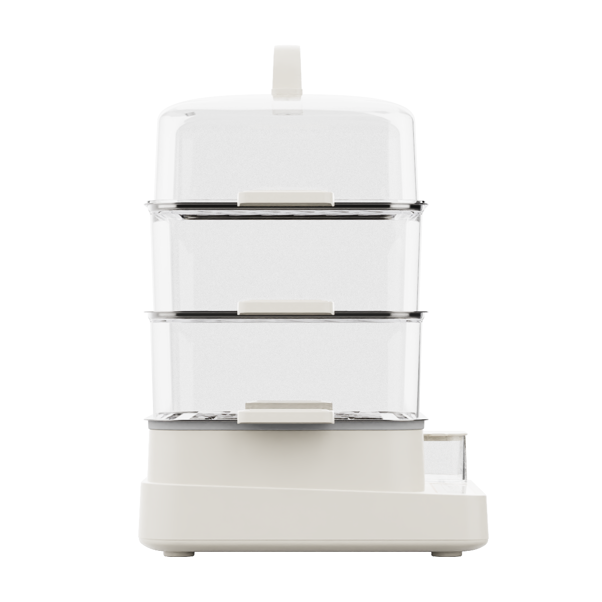 美的 电蒸锅 MZ-ZGC322301 22L三层大容量 透明视窗不锈钢