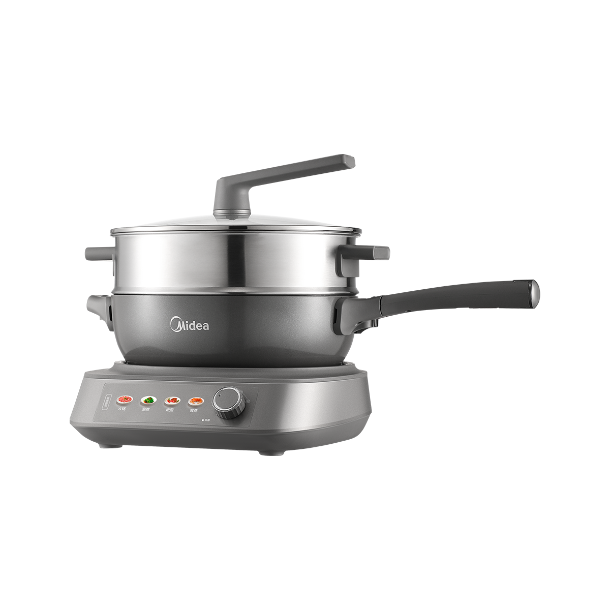 美的 分体电火锅 4.3L容量 0氟钛陶轻量锅体 耐磨不沾 MC-HCG2818S