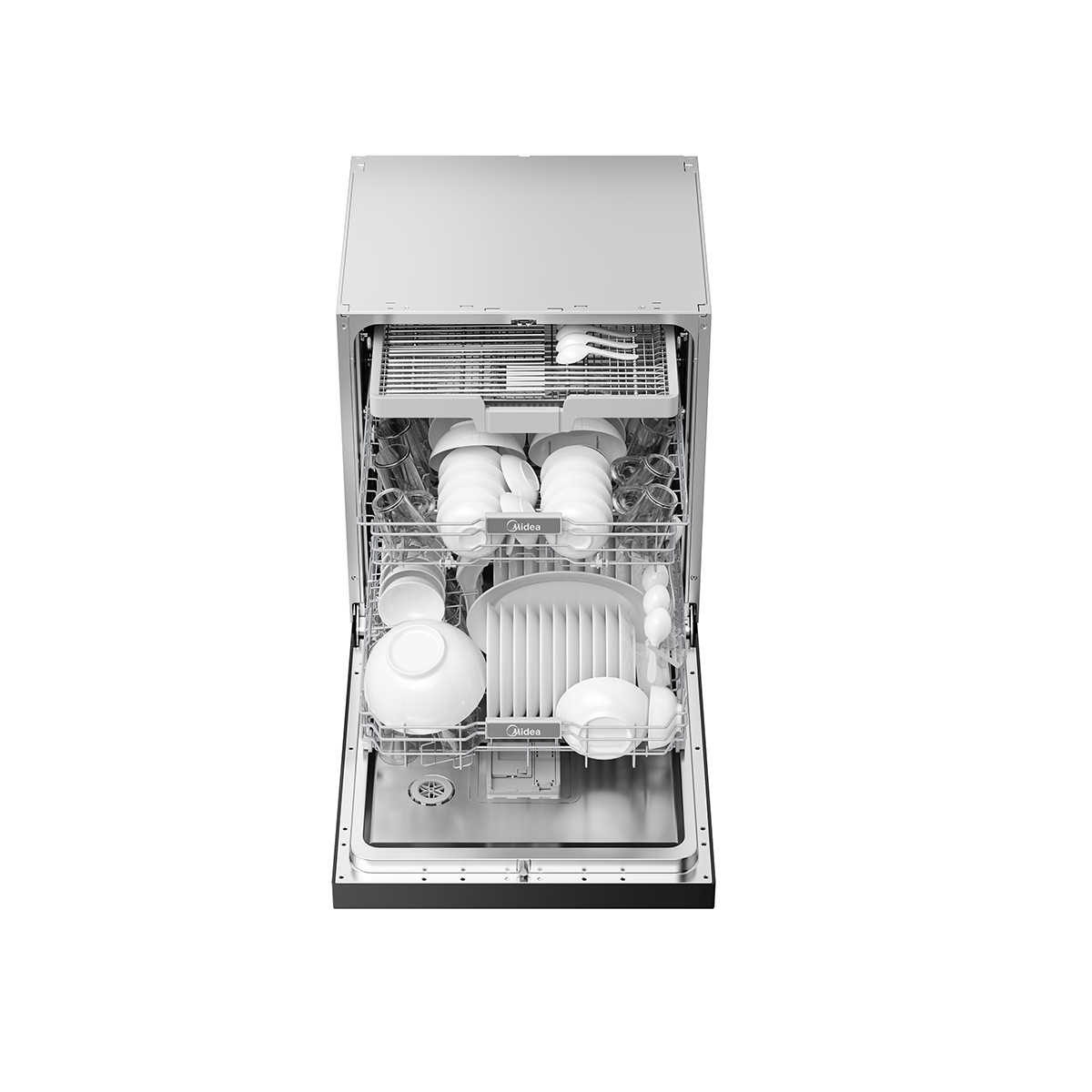 美的小西梅晶焰万向洗碗机GX1200Max 21套 万象飓风洗 105°热烘 一级速干