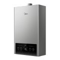 美的燃气热水器JSQ30-MK1恒温式 钛钢灰 12T 电辅加机械防冻 天然气