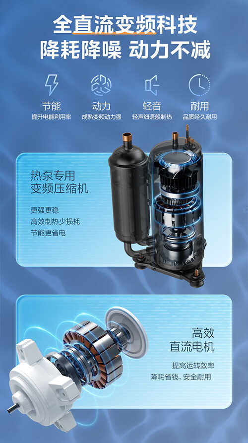 美的RSJF-V51/DN8-300B(E1) 空气能热水器睿泉Ⅱ300L一级能效带电辅热