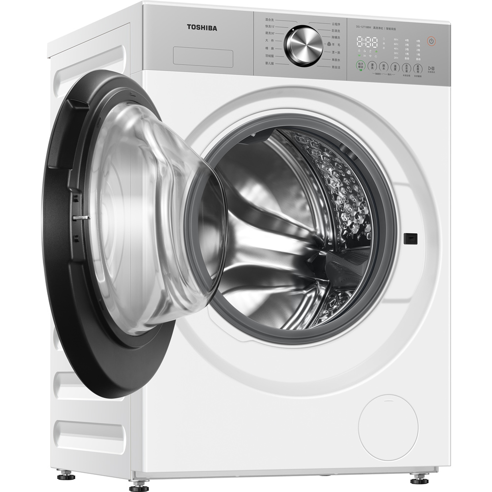 【东芝】【玉兔2.0 Ultra】 12kg滚筒洗衣机 三有七真DG-12T18BW 