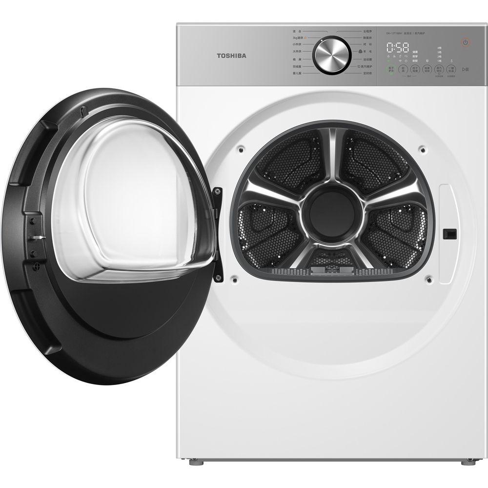 东芝【玉兔2.0 Ultra】12kg烘干机 三有七真 DH-12T18BW