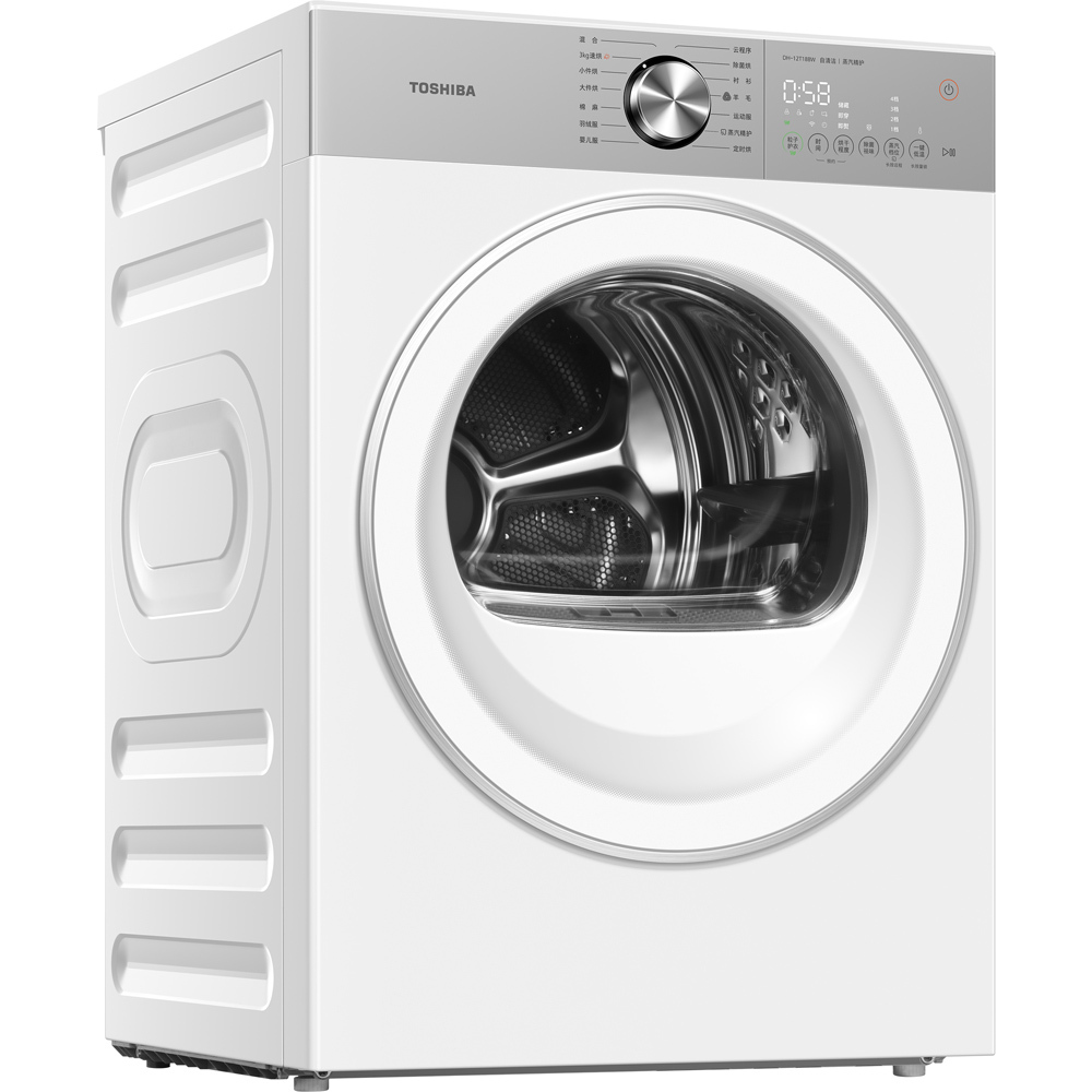 东芝【玉兔2.0 Ultra】12kg烘干机 三有七真 DH-12T18BW