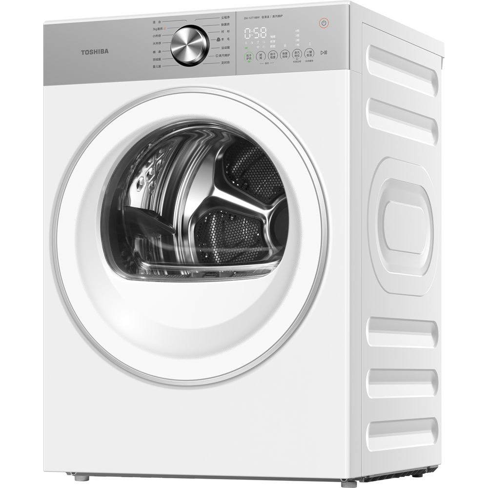 东芝【玉兔2.0 Ultra】12kg烘干机 三有七真 DH-12T18BW