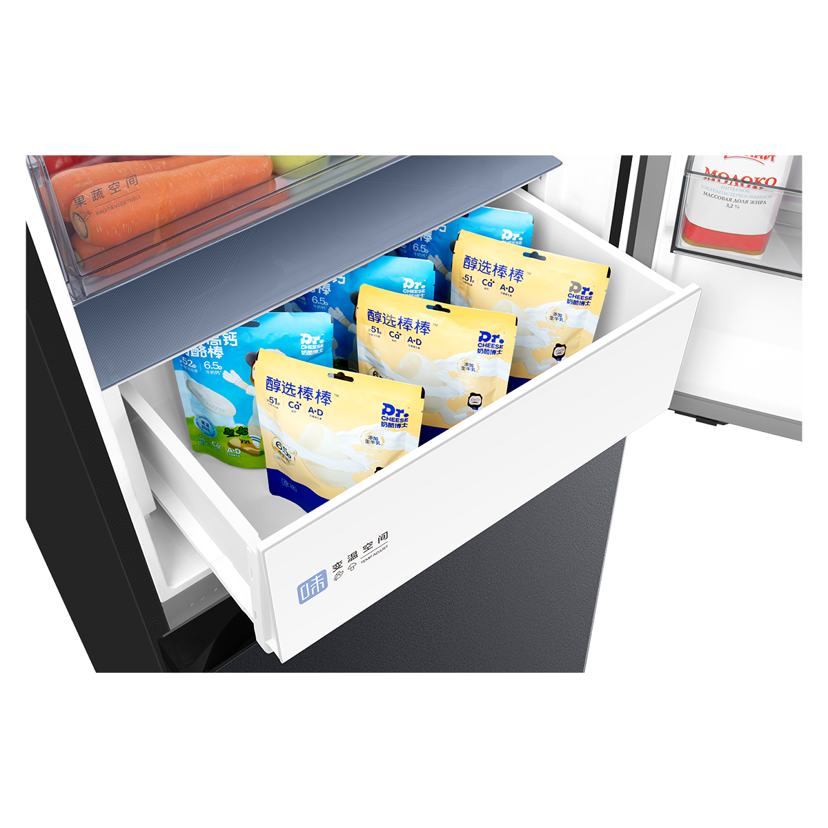 美的 冰箱 BCD-403WUGPZM 云海灰