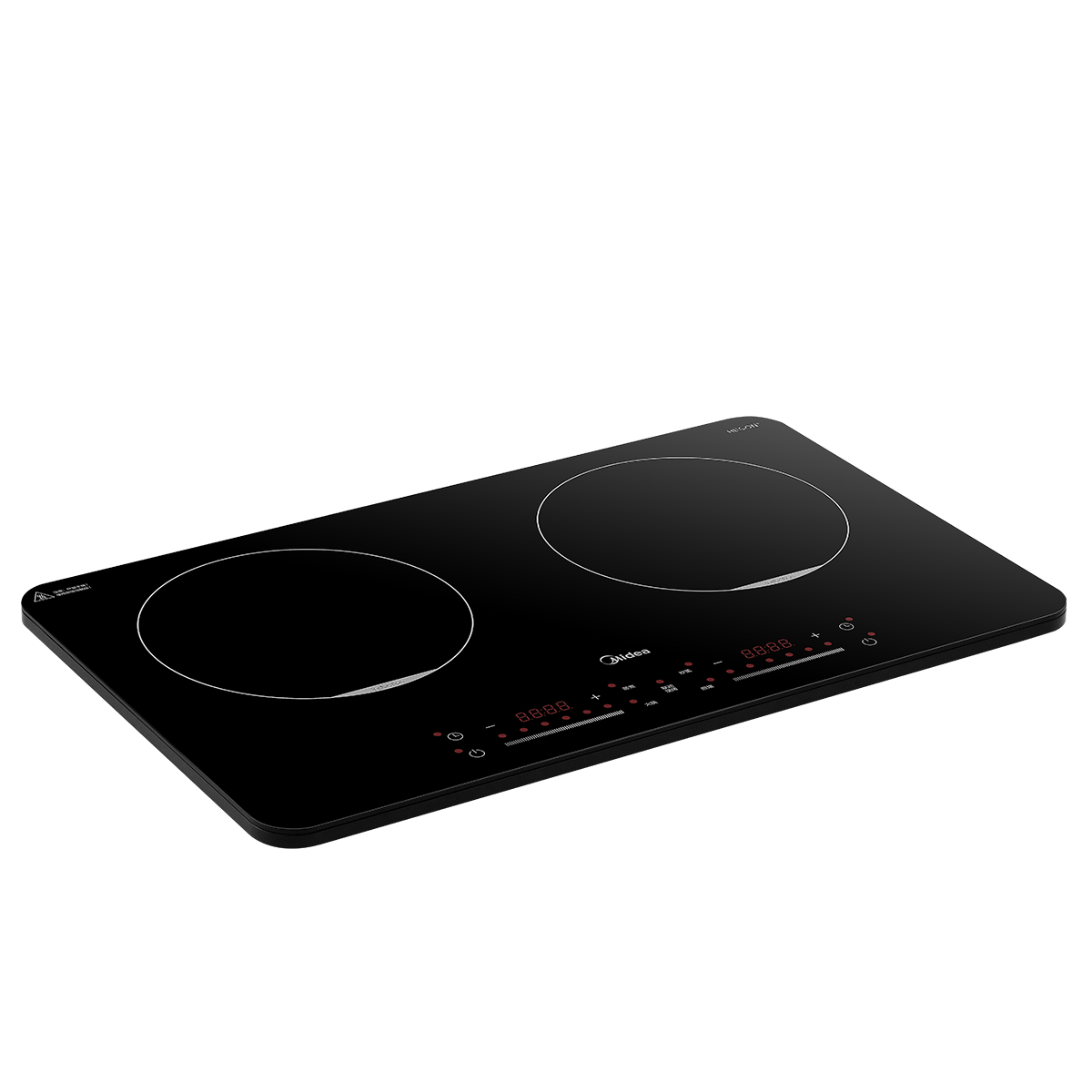 美的 双头电磁炉 MC-DZ35W5-111 一体微晶面板 无需安装