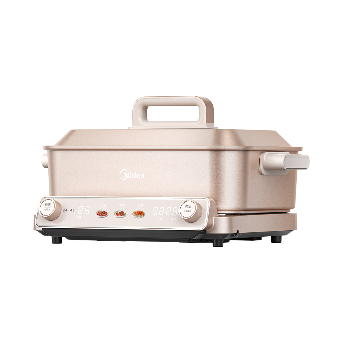 美的超薄分控速沸电火锅 6.5L 纳米钛陶0氟不沾锅 MC-DLS332266