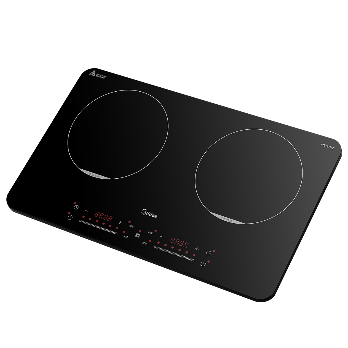 美的 双头电磁炉 MC-DZ35W5-111 一体微晶面板 无需安装