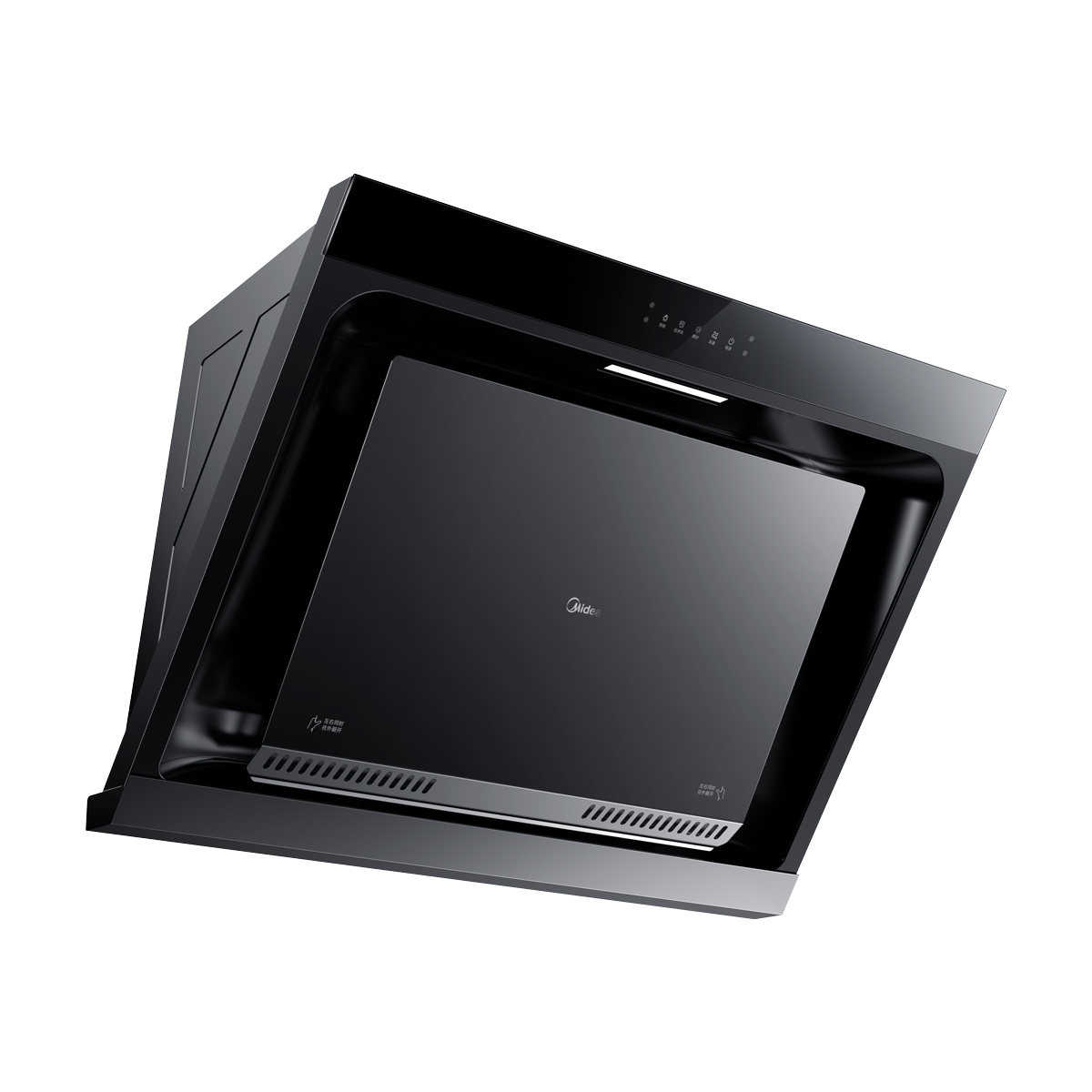 美的油烟机JP32 侧吸式19m³大吸力 一键智感干洗 挥手/app智控