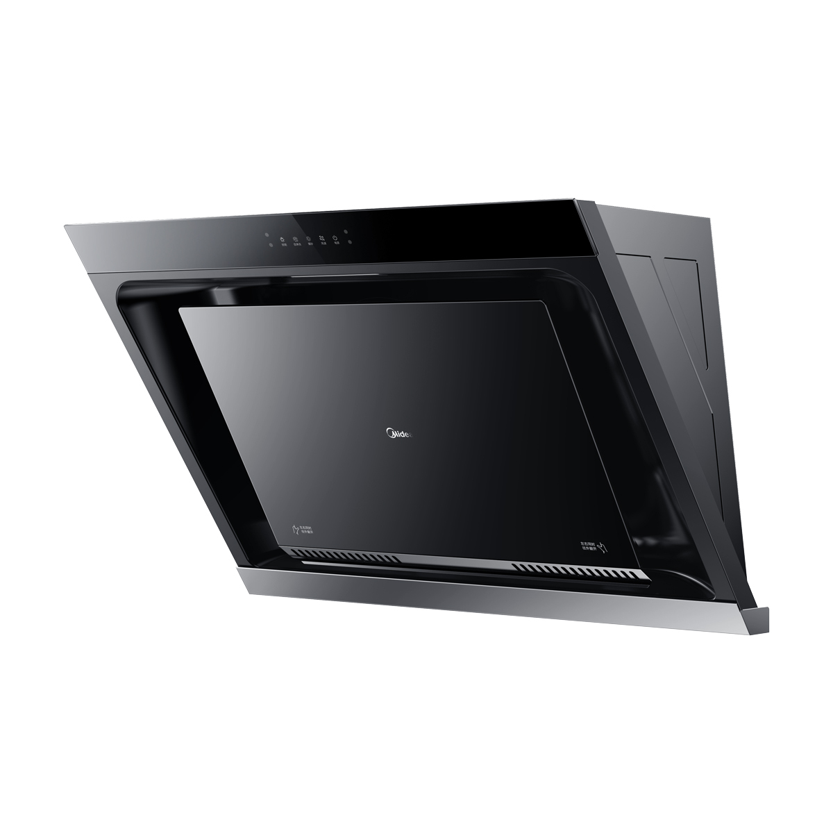 美的油烟机JP32 侧吸式19m³大吸力 一键智感干洗 挥手/app智控