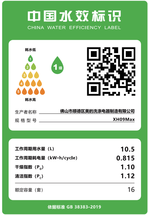 美的集成水槽洗碗机 XH09 Max  16套家宴级容量 洗菜盆一体机 万向喷淋洗