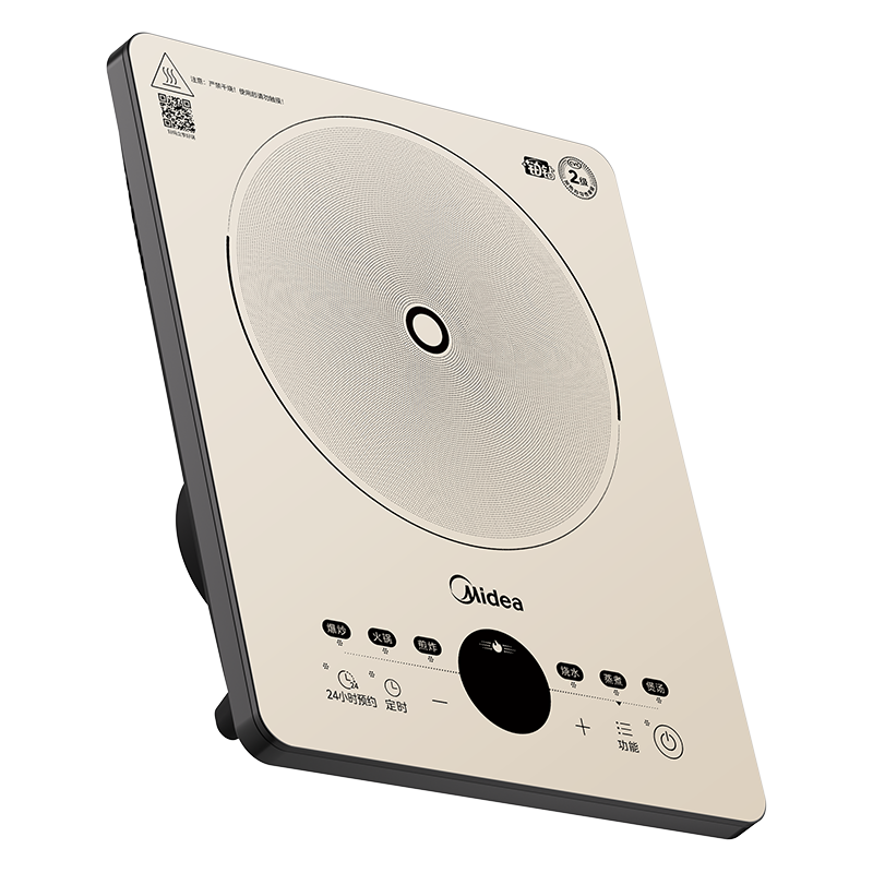 美的铂钻电磁炉 专利恒匀火 3小时定时 双层大线圈盘 MC-E22B61