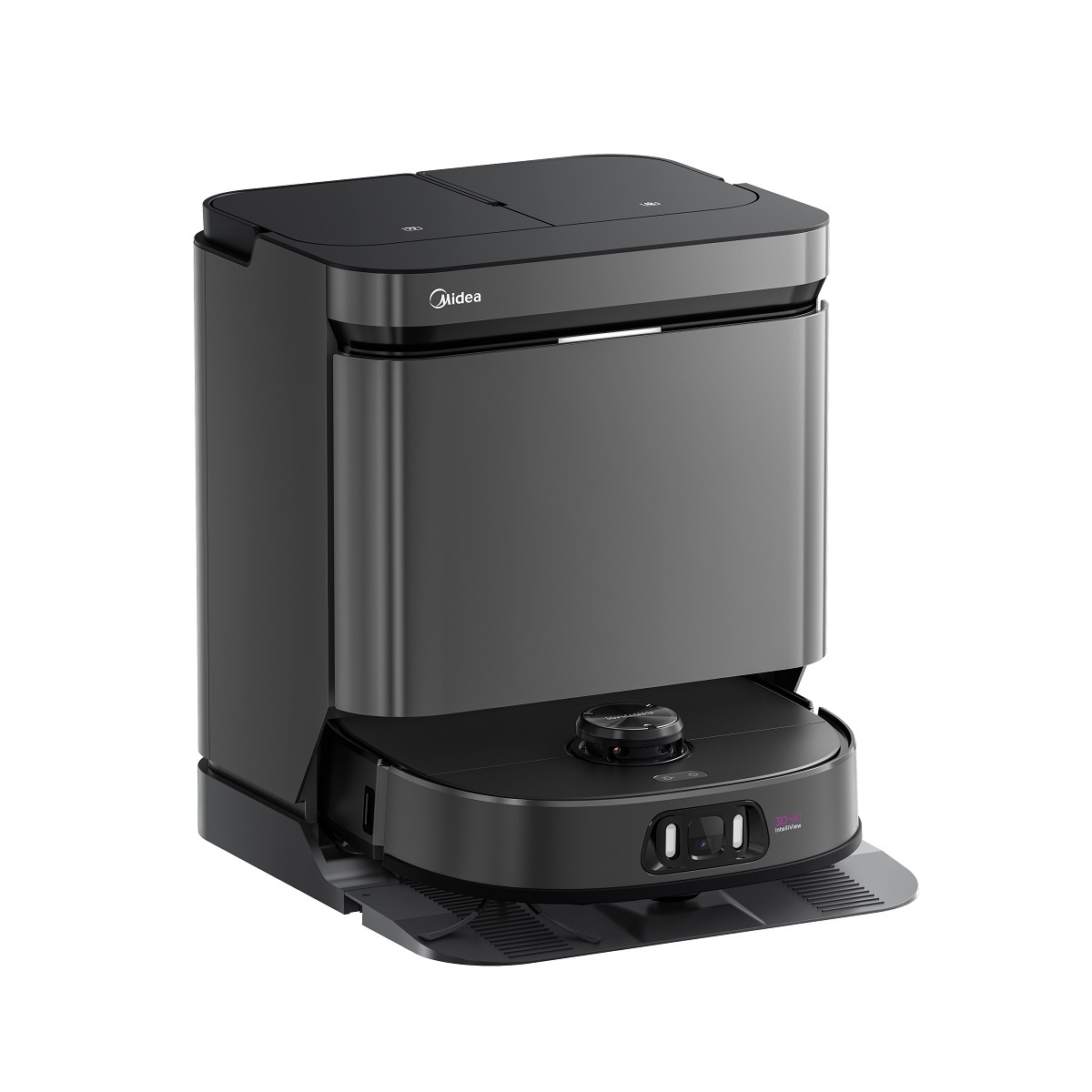 美的【重磅新品】扫地机灵眸V15 Pro炭灰色扫拖洗烘一体柔性机械臂毛发克星（上下水需要单独购买）